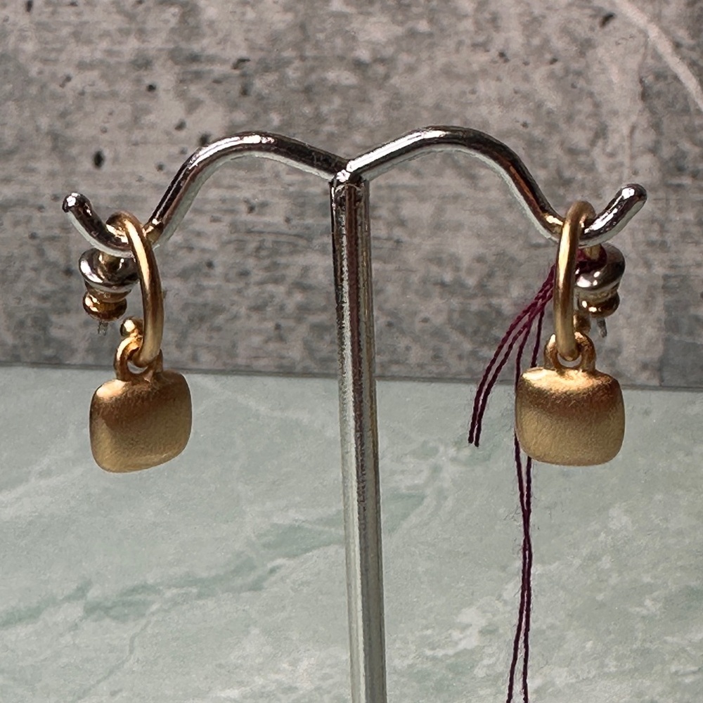 Roberta Chiarella Elegant Gold Dangle Earrings Pi… - image 1